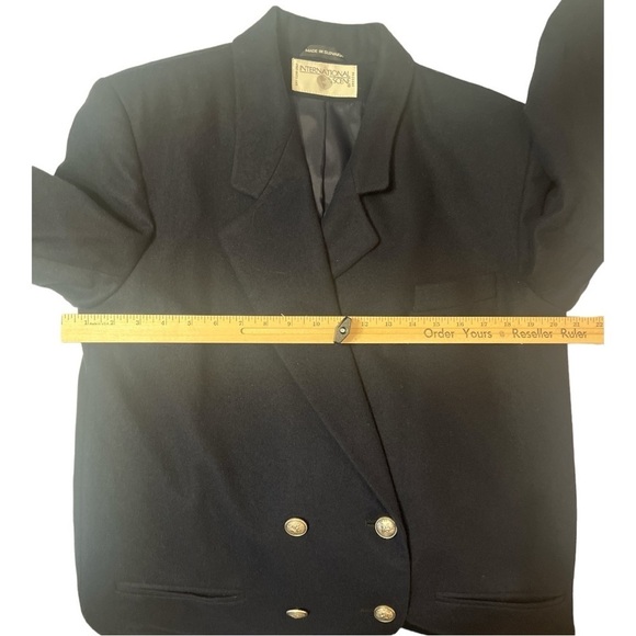 International Scene Made in Slovakia Vintage Wool Blend Blazer Sizer 12 - Picture 5 of 8